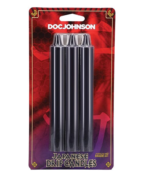 Doc Johnson Japanese Drip Candles - Pack Of 3 Purple Kink &amp; BDSM