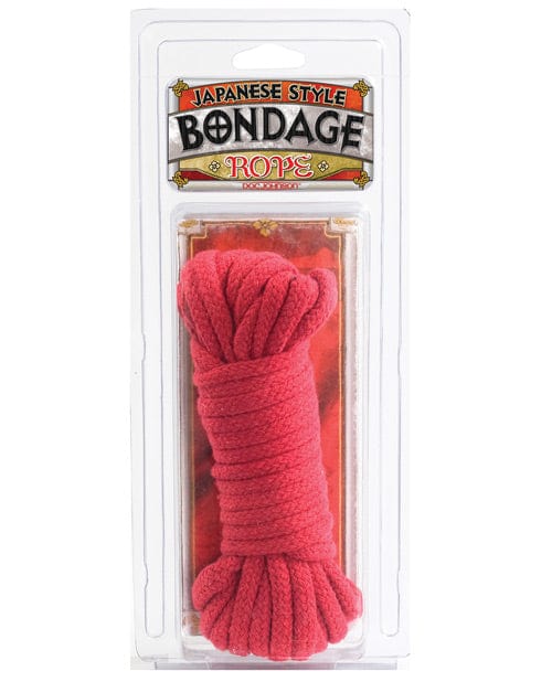 Doc Johnson Japanese Style Bondage Cotton Rope Red Kink &amp; BDSM