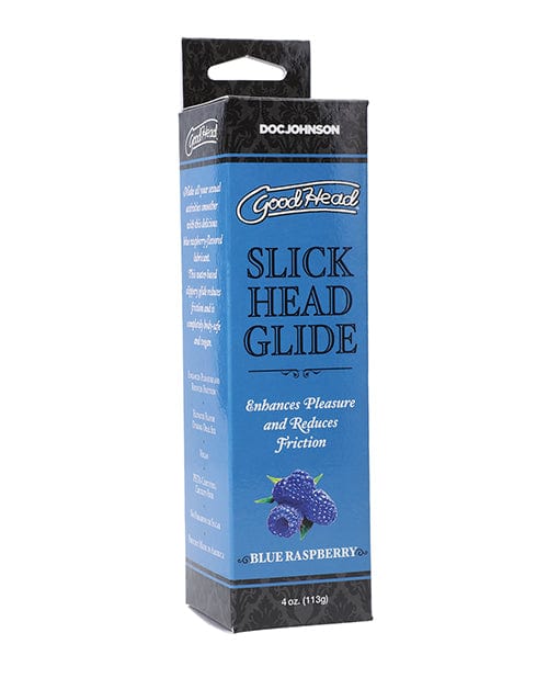 Doc Johnson Goodhead Slick Head Glide Boxed - 4 Oz Blue Raspberry Lubes