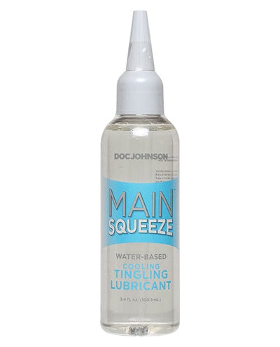 Doc Johnson Main Squeeze Cooling-Tingling Water-based Lubricant - 3.4 Oz. Lubes