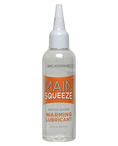 Doc Johnson Main Squeeze Warming Water-based Lubricant - 3.4 Oz. Lubes