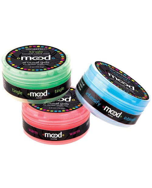 Mood Lube Kissable Foreplay Gels - 2 oz. Asst. Flavors Pack Of 3