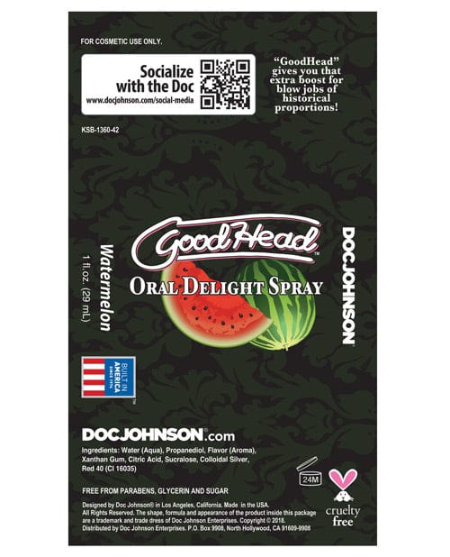Doc Johnson Good Head Oral Delight Spray More