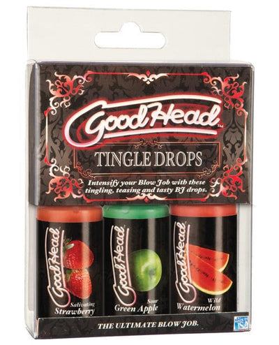 Doc Johnson Good Head Tingle Drops Watermelon/Green Apple/Strawberry More