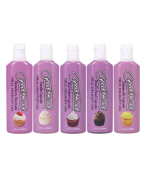 Doc Johnson Goodhead Cupcake Oral Delight Gel - Asst. Flavors Pack Of 5 More