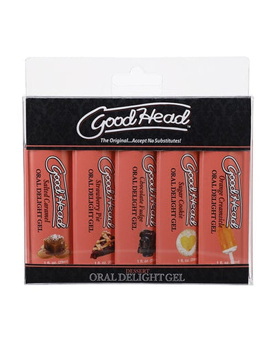 Doc Johnson Goodhead Dessert Oral Delight Gel - Asst. Flavors Pack Of 5 More