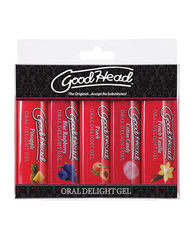 Doc Johnson Goodhead Oral Delight Gel - 1 Oz Asst. Flavors Pack Of 5 More