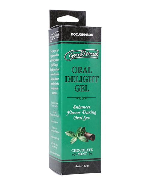 Doc Johnson Goodhead Oral Delight Gel - 4 Oz Chocolate Mint More