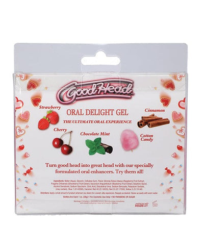 Doc Johnson Goodhead Oral Delight Gel Pack - 1 Oz Strawberry/cherry/cotton Candy/chocolate Mint/cinnamon More