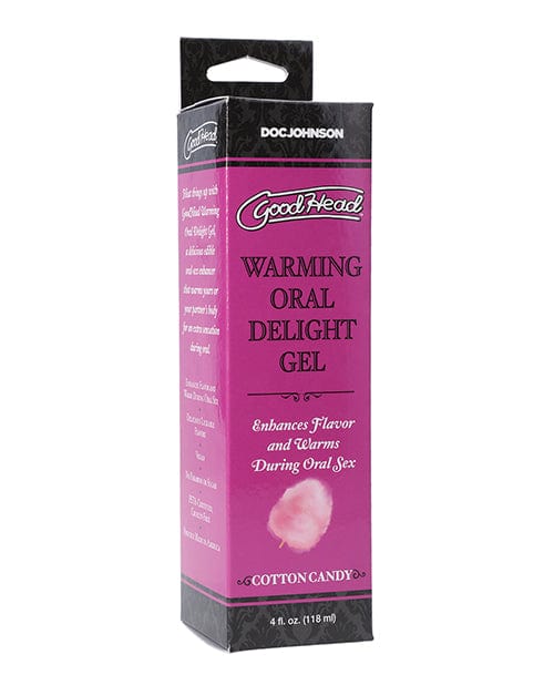 Doc Johnson Goodhead Warming Oral Delight Gel - 4 Oz Cotton Candy More