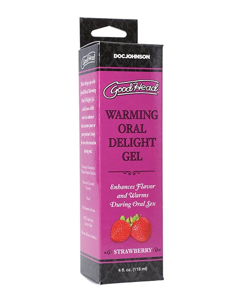 Doc Johnson Goodhead Warming Oral Delight Gel - 4 Oz Strawberry More