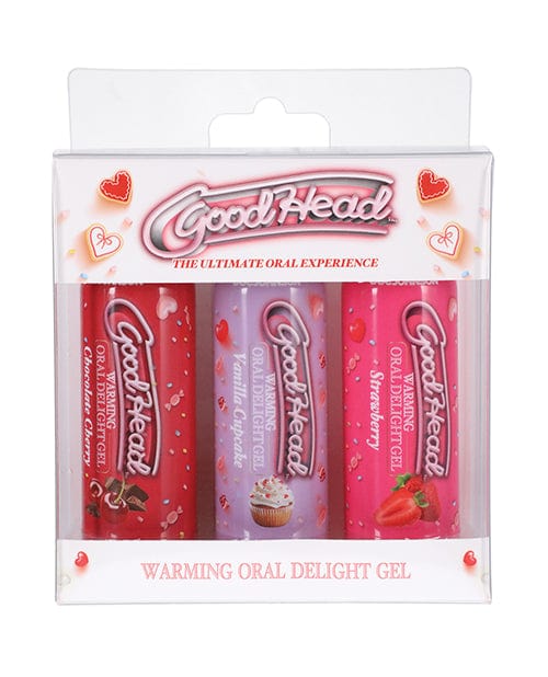 Doc Johnson Goodhead Warming Oral Delight Gel Pack - 2 Oz Strawberry-vanilla Cupcake-chocolate Cherry More