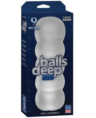 Doc Johnson Balls Deep The Bad Ass 9" Stroker - Frost Penis Toys