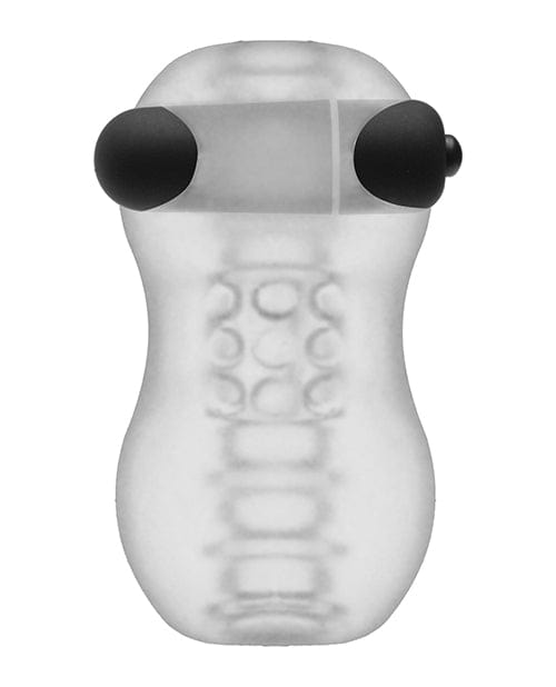 GoodHead Helping Head Pro Ultraskyn Vibrating Stroker - Frost