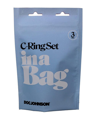 Doc Johnson In A Bag C-ring Set - Black Penis Toys