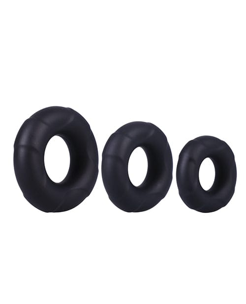 Doc Johnson In A Bag C-ring Set - Black Penis Toys
