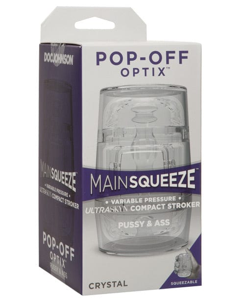 Doc Johnson Main Squeeze Pop Off Optix - Crystal Pussy &amp; Ass Penis Toys