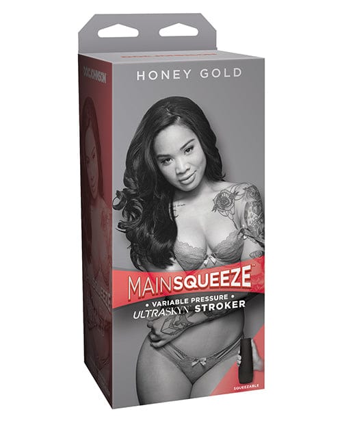 Doc Johnson Main Squeeze Pussy Stroker Honey Gold Penis Toys