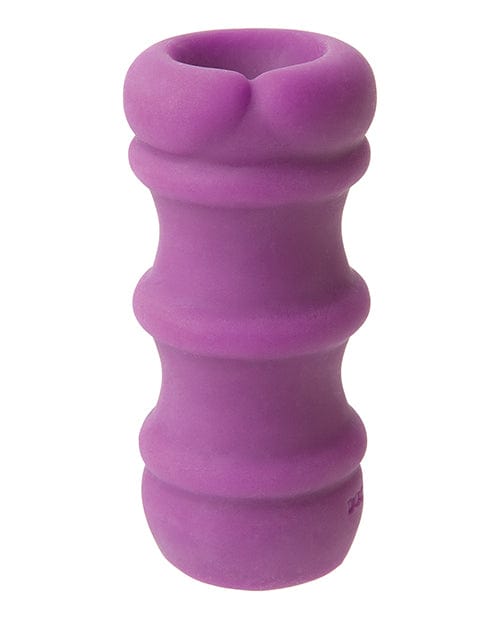 Doc Johnson Mood Ultraskyn Thick Ribbed Stroker - Purple Penis Toys