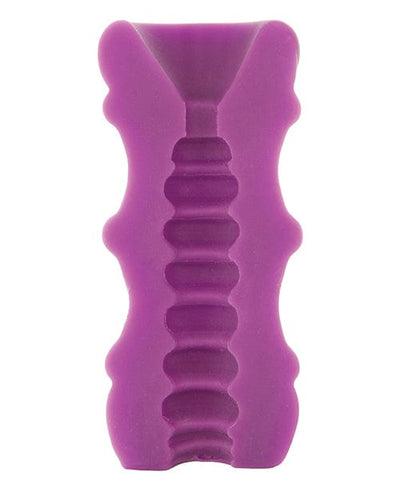 Doc Johnson Mood Ultraskyn Thick Ribbed Stroker - Purple Penis Toys