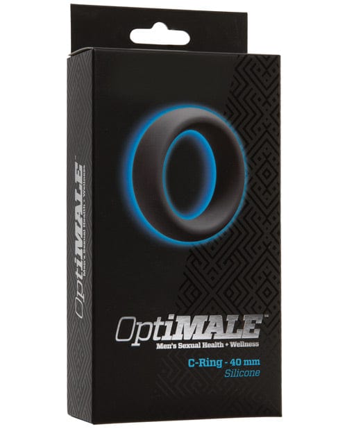 Doc Johnson OptiMALE Cock Ring Thick Slate / 40mm Penis Toys