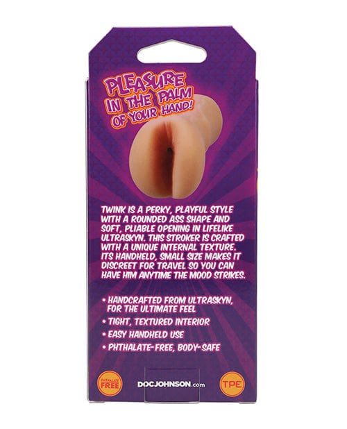 Doc Johnson Palm Pal Twink Ass Ultraskyn Stroker - Vanilla Penis Toys