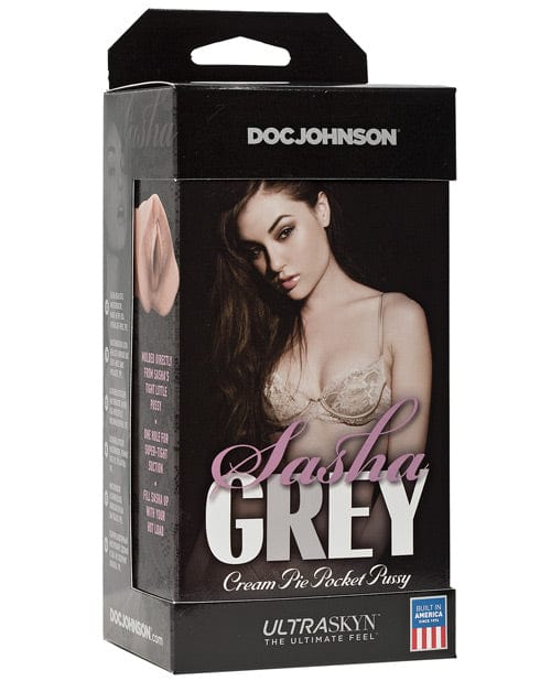 Doc Johnson Sasha Grey Ultraskyn Cream Pie Pocket Pussy Penis Toys