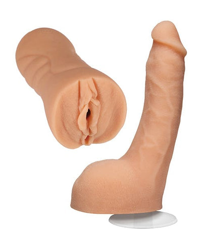 Doc Johnson Signature Strokers Set Ultraskyn Stroker & 8" Cock with Removable Vac-U-Lock Suction Cup - Leolulu Penis Toys