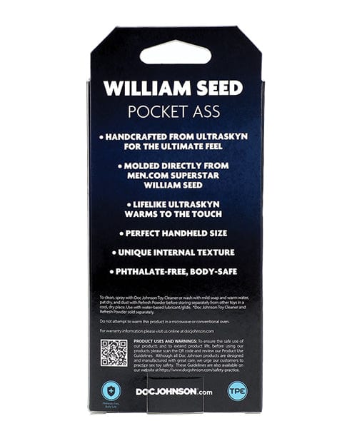 Doc Johnson Signature Strokers Ultraskyn Pocket Ass - William Seed Penis Toys