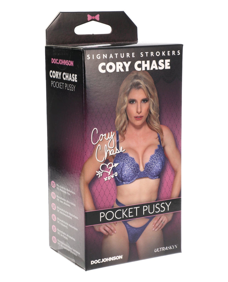 Doc Johnson Signature Strokers Ultraskyn Pocket Pussy Cory Chase Penis Toys