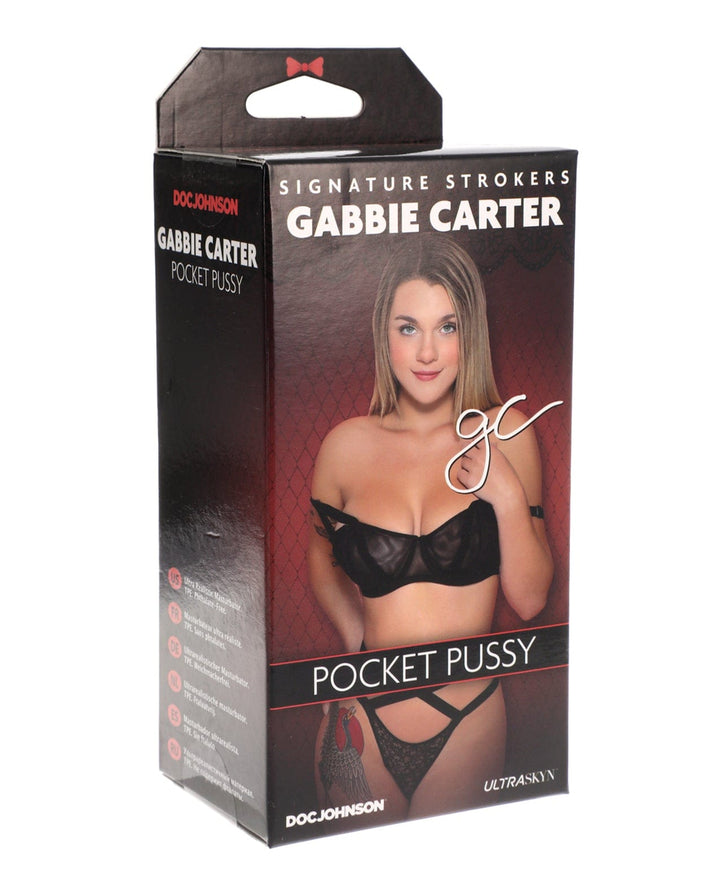 Doc Johnson Signature Strokers Ultraskyn Pocket Pussy Gabbie Carter Penis Toys