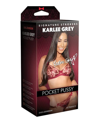 Doc Johnson Signature Strokers Ultraskyn Pocket Pussy - Karlee Grey Penis Toys