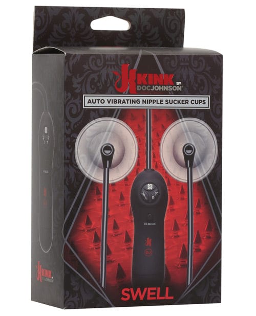 Doc Johnson Kink Swell Auto Nipple Sucker Cups - Black Vibrators