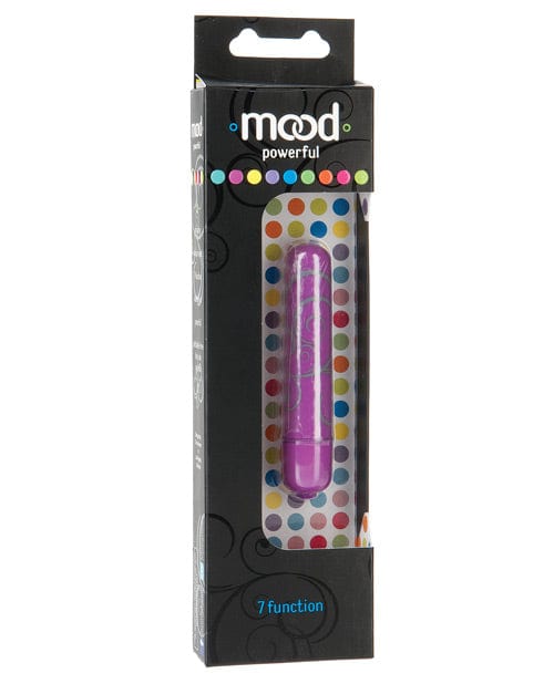 Doc Johnson Mood 7 Function Bullet Purple / Small Vibrators