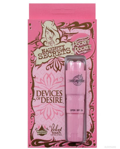 Doc Johnson Naughty Secrets Devices Of Desire Pocket Rocket - Pink Vibrators