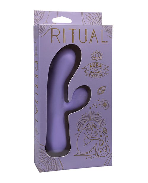 Doc Johnson Ritual Aura Rechargeable Silicone Rabbit Vibe - Lilac Vibrators