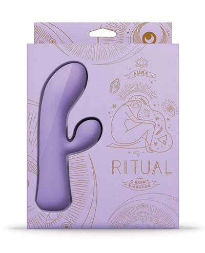 Doc Johnson Ritual Aura Rechargeable Silicone Rabbit Vibe - Lilac Vibrators