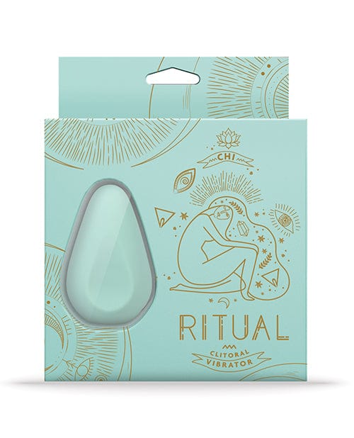 Doc Johnson Ritual Chi Rechargeable Silicone Clit Vibe - Mint Vibrators