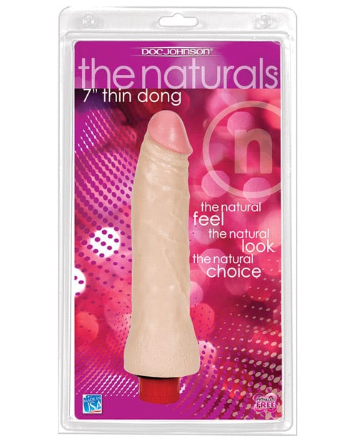Doc Johnson The Naturals Thin Vibe - Flesh Vibrators