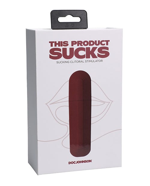 Doc Johnson This Product Sucks Lipstick Suction Toy Red Vibrators