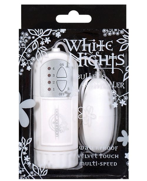 Doc Johnson White Nights Bullet &amp; Controller - White Vibrators