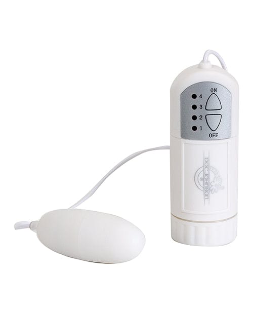 Doc Johnson White Nights Bullet &amp; Controller - White Vibrators