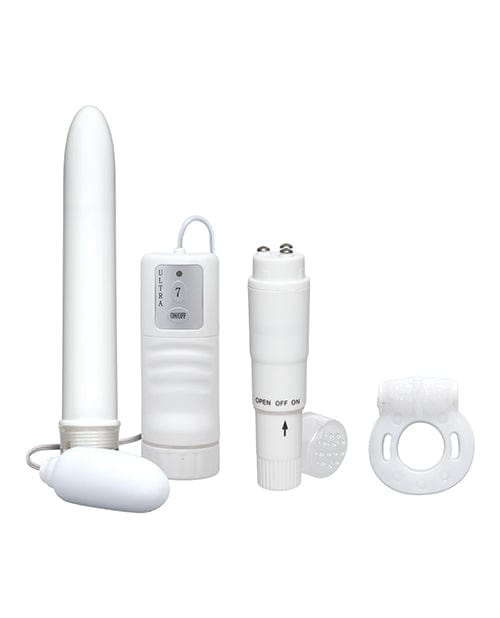 Doc Johnson White Nights Pleasure Kit - White Vibrators