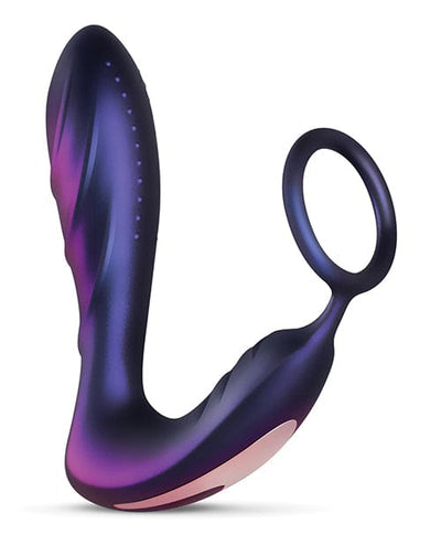 Edc Internet Bv Hueman Black Hole Anal Vibrator W-cock Ring - Purple Anal Toys