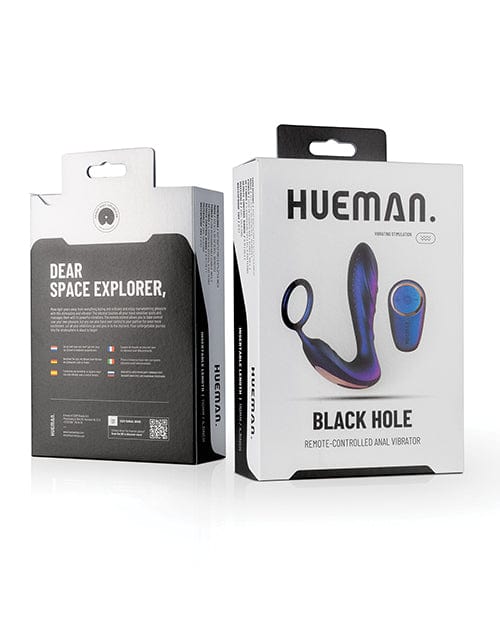 Edc Internet Bv Hueman Black Hole Anal Vibrator W-cock Ring - Purple Anal Toys