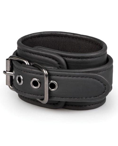 EDC Easy Toys Faux Leather Handcuffs - Black Kink &amp; BDSM