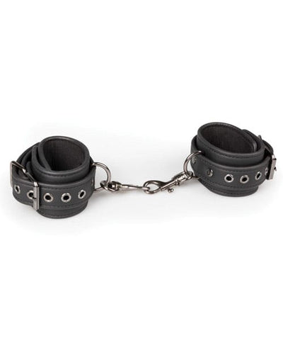 EDC Easy Toys Faux Leather Handcuffs - Black Kink & BDSM