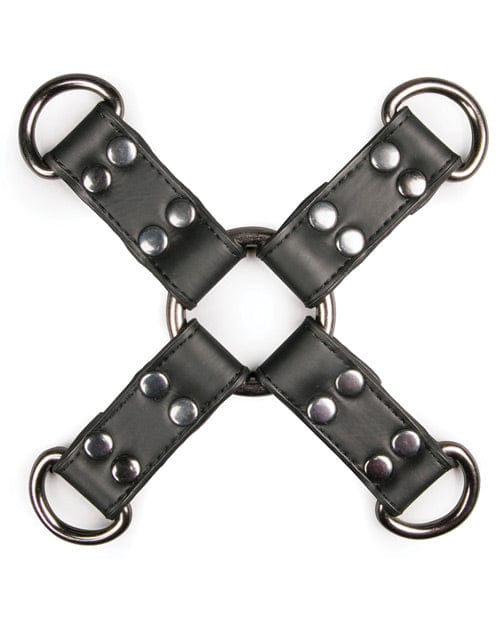 EDC Easy Toys Faux Leather Hogtie - Black Kink &amp; BDSM