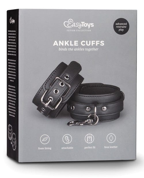 EDC Easy Toys Fetish Ankle Cuffs - Black Kink & BDSM