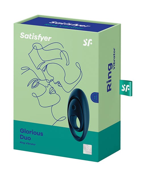 Eis INCsatisfyer Satisfyer Glorious Duo Ring Vibrator - Dark Blue Penis Toys